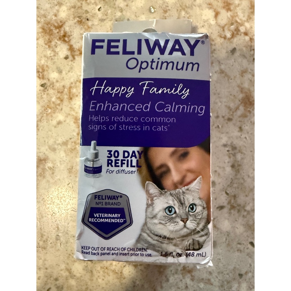 Feliway Optimum Enhanced Calming Cat Pheromone 30 Day Refill 48mL Exp 2027